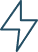 Icône Éclair Bleu : Symbole de Vitesse et Énergie Pure Icône d'éclair bleu contour simple symbolisant l'électricité, l'énergie et la rapidité.